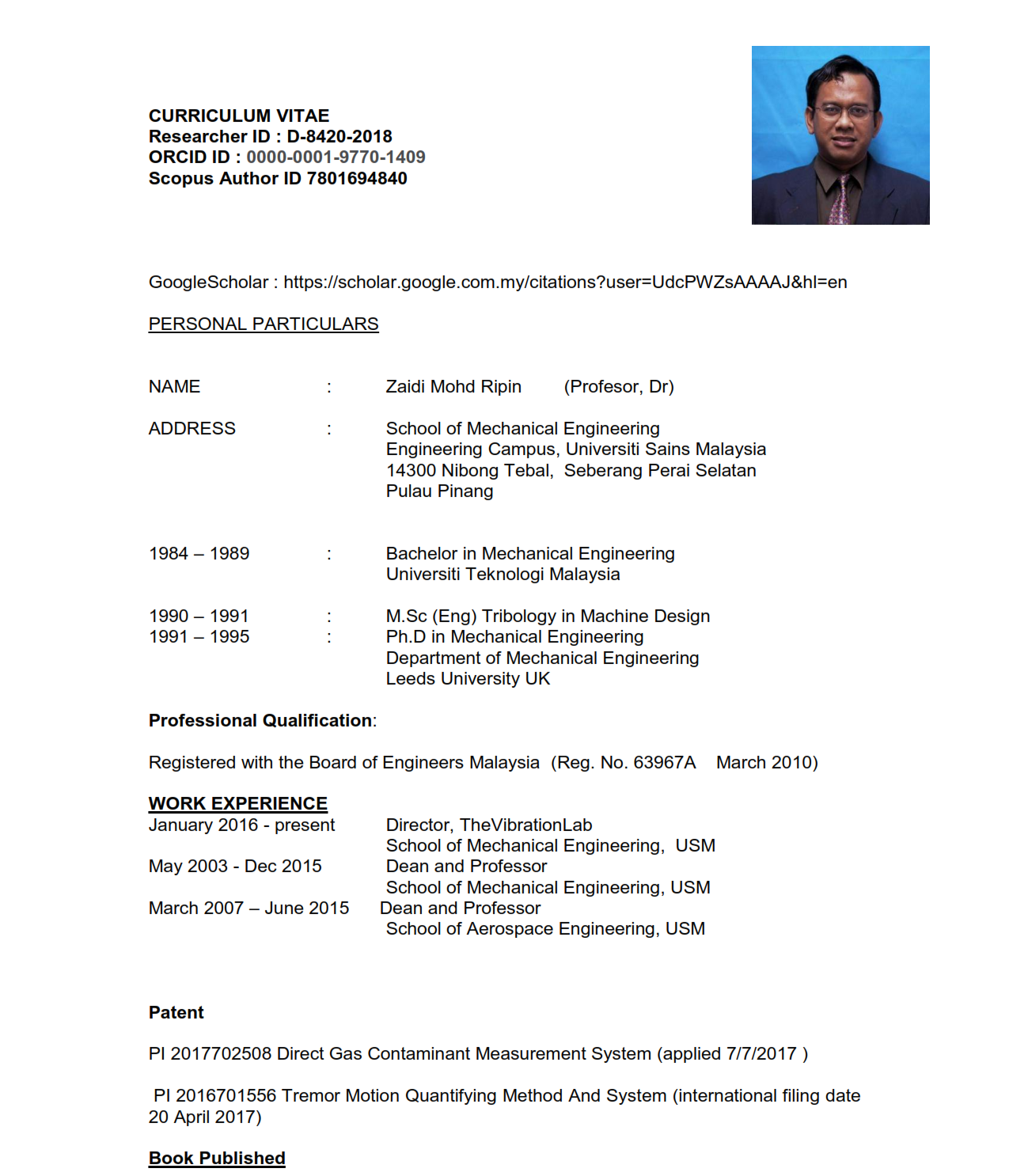 CV Prof Zaidi 1